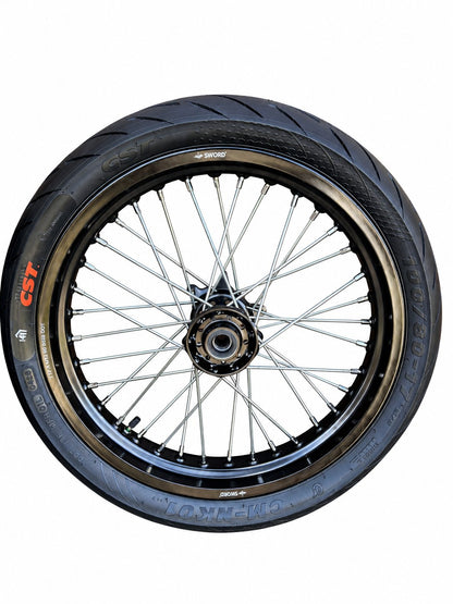 Ultra Bee supermoto wheel reference photo on white background