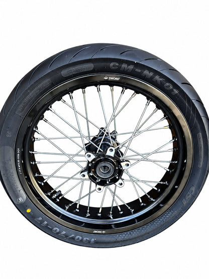 Ultra Bee supermoto wheel reference photo on white background