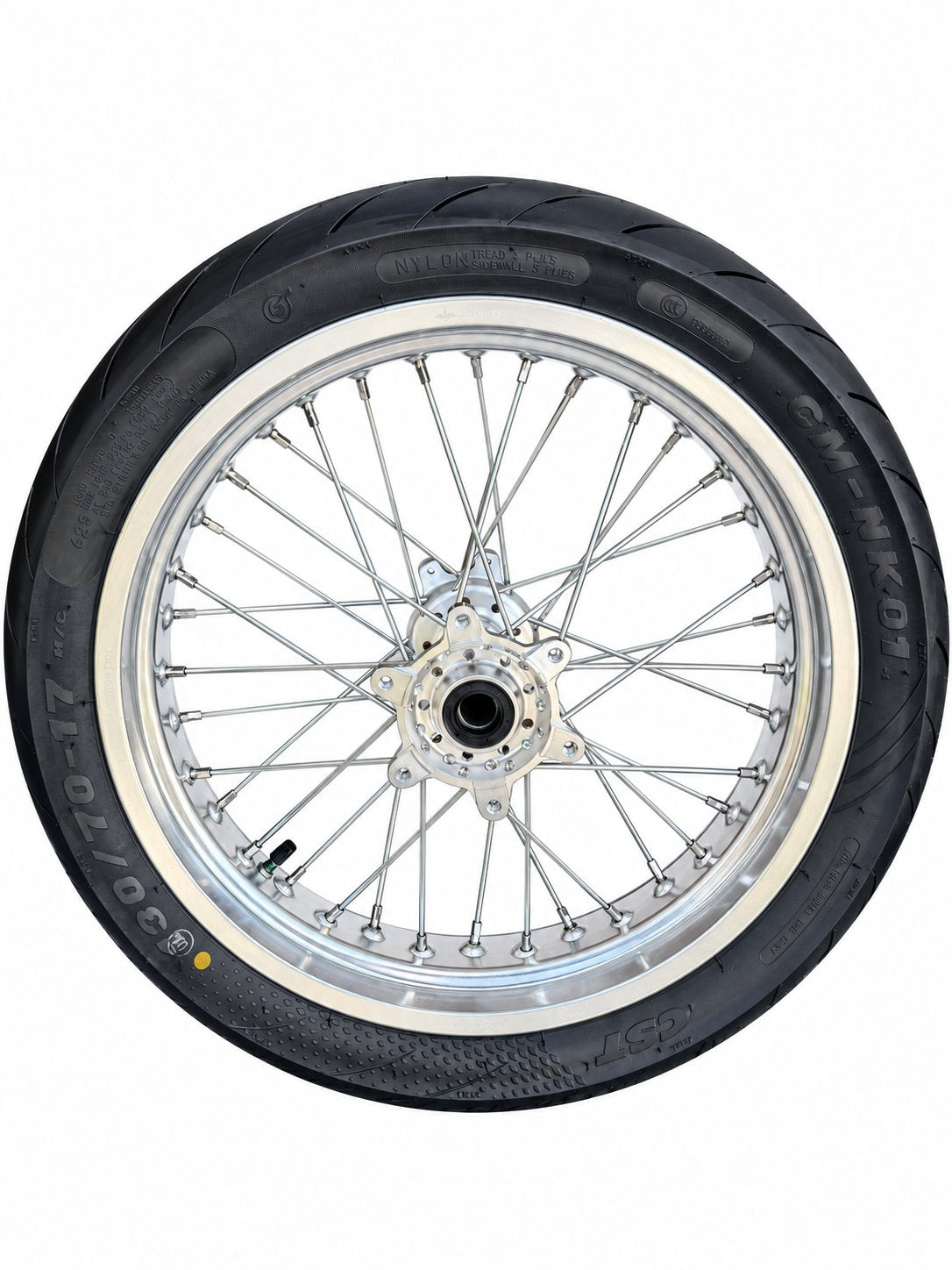 Ultra Bee supermoto wheel reference photo on white background