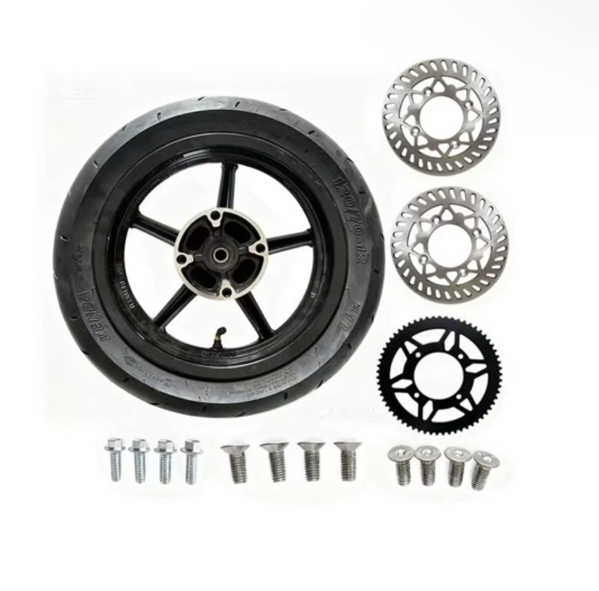 Chrome Tuttio/Yozma/Heybike/Razor | Supermoto Wheelset | 12-inch