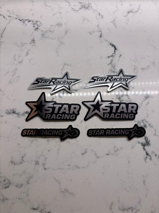 Star racing sticker pack (6pcs)